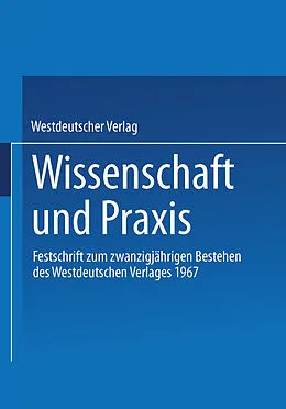 E-Book (pdf) Wissenschaft und Praxis von Westdeutscher Verlag