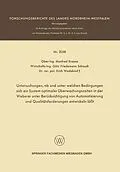 E-Book (pdf) Untersuchungen, ob und unter welchen Bedingungen sich ein System optimaler Überwachungszeiten in der Weberei unter Berücksichtigung von Automatisierung und Qualitätsforderungen entwickeln läßt von Manfred Krause