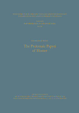 E-Book (pdf) The Ptolemaic Papyri of Homer von Stephanie West