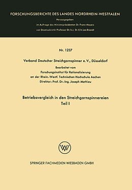 E-Book (pdf) Betriebsvergleich in den Streichgarnspinnereien von Kenneth A. Loparo