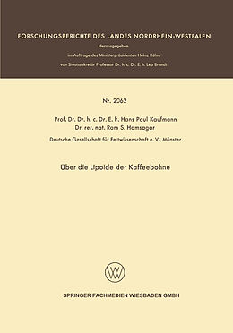 E-Book (pdf) Über die Lipoide der Kaffeebohne von Hans Paul Kaufmann