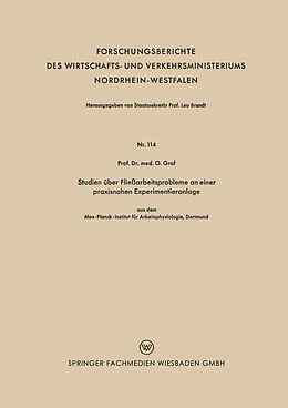 E-Book (pdf) Studien über Fließarbeitsprobleme an einer praxisnahen Experimentieranlage von Prof. Dr. med. O. Graf