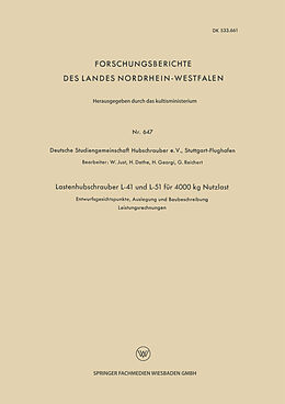 E-Book (pdf) Lastenhubschrauber L-41 und L-51 für 4000 kg Nutzlast von Kenneth A. Loparo, W. Just, H. Dathe