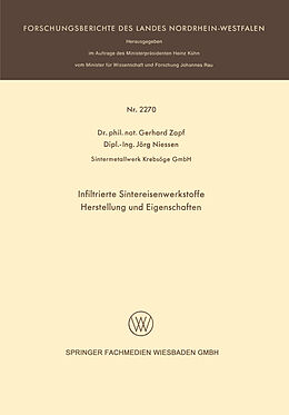 E-Book (pdf) Infiltrierte Sintereisenwerkstoffe von Gerhard Zapf