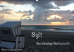 Kalender Sylt - Beständige Sehnsucht (Wandkalender immerwährend DIN A2 quer) von Silvia Hahnefeld