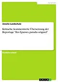 E-Book (pdf) Kritische, kommentierte Übersetzung der Reportage "Iles Eparses, paradis originel" von Amelie Landschulz