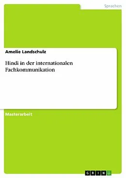 E-Book (pdf) Hindi in der internationalen Fachkommunikation von Amelie Landschulz