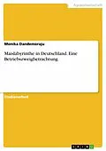 E-Book (pdf) Maislabyrinthe in Deutschland. Eine Betriebszweigbetrachtung von Monika Dandemoraju