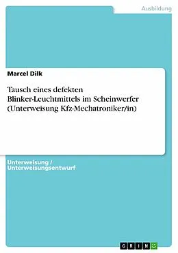 E-Book (pdf) Tausch eines defekten Blinker-Leuchtmittels im Scheinwerfer (Unterweisung Kfz-Mechatroniker/in) von Marcel Dilk