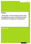 E-Book (pdf) "Tierra Baja" von Don Angel Guimerá. Eine exemplarische Analyse eines Theaterstücks als Medium der fingierten Mündlichkeit von Anonym
