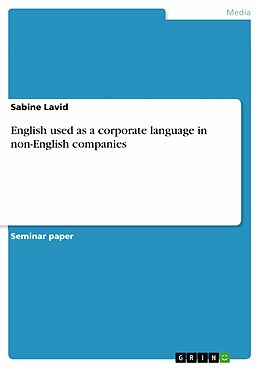 eBook (pdf) English used as a corporate language in non-English companies de Sabine Lavid