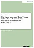 E-Book (pdf) Unterrichtsentwurf zum Thema "Nomen" in der 3. Klasse. Bedingungsanalyse, Sachanalyse und methodische Überlegungen von Sandra Weber