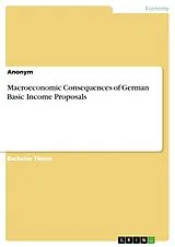 Kartonierter Einband Macroeconomic Consequences of German Basic Income Proposals von Anonymous