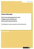 E-Book (epub) Die Anwendungsgrenzen der Vollkostenrechnung als Informationsinstrument von Thomas Wessinger