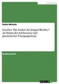 E-Book (pdf) Goethes "Die Leiden des Jungen Werther" als Drama der Adolseszenz und gescheitertes Übergangsritual von Heiko Michels