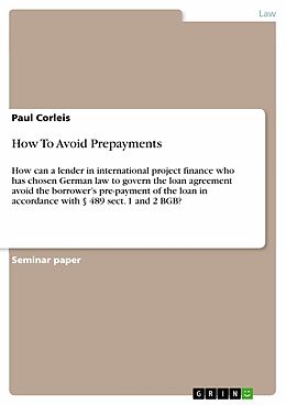 E-Book (pdf) How To Avoid Prepayments von Paul Corleis