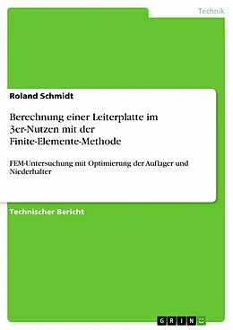 E-Book (pdf) Berechnung einer Leiterplatte im 3er-Nutzen mit der Finite-Elemente-Methode von Roland Schmidt