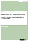 E-Book (pdf) Partizipation in der Kindertageseinrichtung von Anonym
