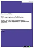 E-Book (pdf) Nahrungsergänzung für Diabetiker von Sven-David Müller