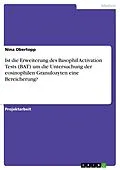E-Book (pdf) Ist die Erweiterung des Basophil Activation Tests (BAT) um die Untersuchung der eosinophilen Granulozyten eine Bereicherung? von Nina Obertopp