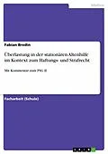 E-Book (pdf) Überlastung in der stationären Altenhilfe im Kontext zum Haftungs- und Strafrecht von Fabian Bredin
