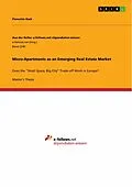 E-Book (pdf) Micro-Apartments as an Emerging Real Estate Market von Florentin Rack