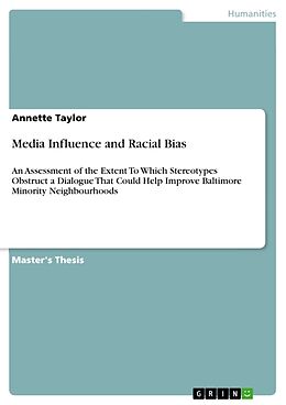 Couverture cartonnée Media Influence and Racial Bias de Annette Taylor