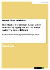 E-Book (pdf) The effect of Government budget deficit on monetary aggregates and the foreign sector. The case of Ethiopia von Tewolde Girma Hailemikael