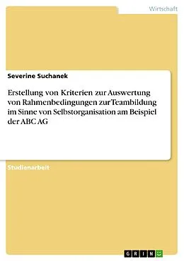 E-Book (pdf) Erstellung von Kriterien zur Auswertung von Rahmenbedingungen zur Teambildung im Sinne von Selbstorganisation am Beispiel der ABC AG von Severine Suchanek