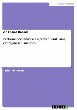 eBook (pdf) Performance indices of a power plant using exergy-based analyses de Zin Eddine Dadach