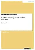 E-Book (pdf) Kreditfinanzierung einer GmbH im Handwerk von Klaus Michael Gottfreund