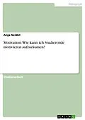 E-Book (pdf) Motivation. Wie kann ich Studierende motivieren aufzuräumen? von Anja Seidel