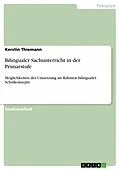 E-Book (pdf) Bilingualer Sachunterricht in der Primarstufe von Kerstin Thiemann