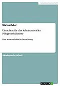E-Book (pdf) Ursachen für das Scheitern vieler Pflegeverhältnisse von Marina Zuber