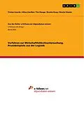 E-Book (pdf) Verfahren zur Wirtschaftlichkeitsuntersuchung. Praxisbeispiele aus der Logistik von Tristan Lizardo, Alina Lüerßen, Tim Steege