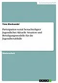 E-Book (pdf) Partizipation sozial benachteiligter Jugendlicher. Aktuelle Situation und Beteiligungsmodelle für die Jugendberufshilfe von Timo Bleckwedel