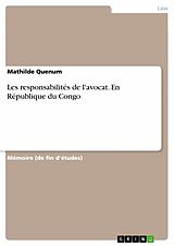 eBook (pdf) Les responsabilités de l'avocat. En République du Congo de Mathilde Quenum