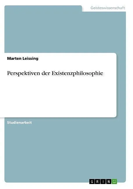 Perspektiven der Existenzphilosophie