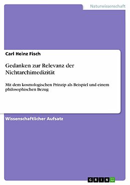 E-Book (pdf) Gedanken zur Relevanz der Nichtarchimedizität von Carl Heinz Fisch