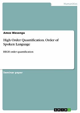 eBook (pdf) High Order Quantification. Order of Spoken Language de Amos Wesonga