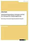 E-Book (pdf) Absatzmittlergerichtete Strategien als Teil der strategischen Marketingplanung von Julian Bunk