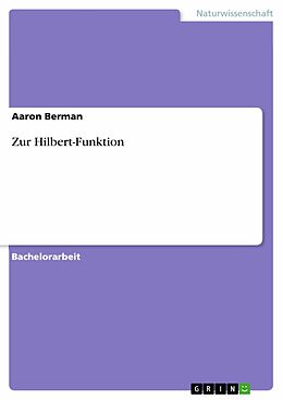 E-Book (pdf) Zur Hilbert-Funktion von Aaron Berman
