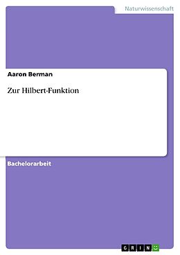 Kartonierter Einband Zur Hilbert-Funktion von Aaron Berman