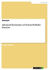 Couverture cartonnée Advanced Economics of System Portfolio Exercise de Anonymous