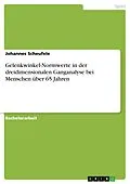E-Book (pdf) Gelenkwinkel-Normwerte in der dreidimensionalen Ganganalyse bei Menschen über 65 Jahren von Johannes Scheufele