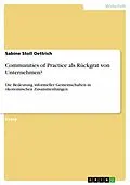 E-Book (pdf) Communities of Practice als Rückgrat von Unternehmen? von Sabine Stoll Oettrich