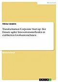 E-Book (pdf) Transformation Corporate Start-up. Der Einsatz agiler Innovationsmethoden in etablierten Großunternehmen von Viktor Andrin