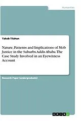 Kartonierter Einband (Kt) Nature, Patterns and Implications of Mob Justice in the Suburbs Addis Ababa. The Case Study Involved in an Eyewitness Account von Yakob Tilahun