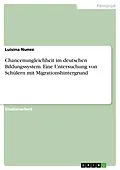 E-Book (pdf) Chancenungleichheit im deutschen Bildungssystem. Eine Untersuchung von Schülern mit Migrationshintergrund von Luisina Nunez