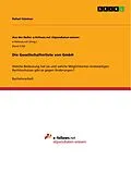 E-Book (pdf) Die Gesellschafterliste von GmbH von Rafael Güntner
